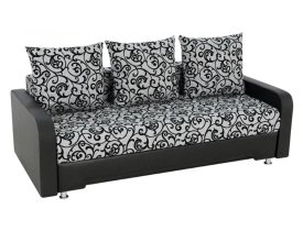 Вензель (флок на рогожке) / Черный (экокожа)