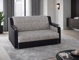 Огурцы (велюр) / Черный (кожзам)