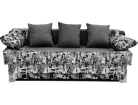 Серый (рогожка) / Санкт-Петергбург (микровелюр)