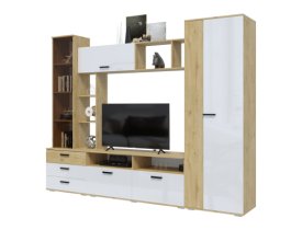 Дуб Вотан/Белый глянец SL