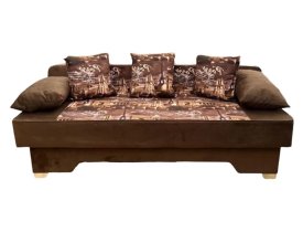 Коричневый (велюр Фейра) / Париж (микровелюр)