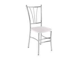 Белый (экокожа) / Хром