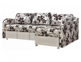 Цветы (флок на рогожке) / Бежевый (рогожка)