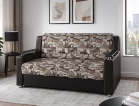 Санкт-Петербург (микрвелюр) / Черный (кожзам)