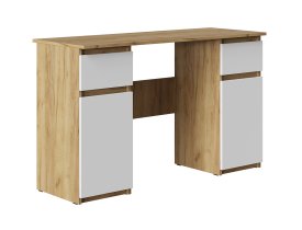 Дуб крафт золотой / Белый гладкий