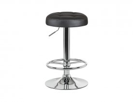 опора Хром глянец / чёрный (экокожа)