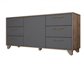 Дуб Самдал / Серый графит SL