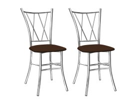 Шоколад (экокожа) / Хром