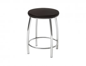 Черный (экокожа) / Хром