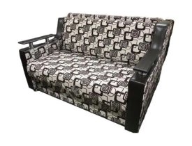 Геометрия (флок на рогожке) / Черный (кожзам)