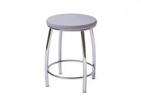 Серый (экокожа) / Хром