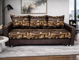 Париж (микровелюр) / Коричневый (велюр Фейра)