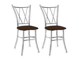 Шоколад (экокожа) / Хром SL