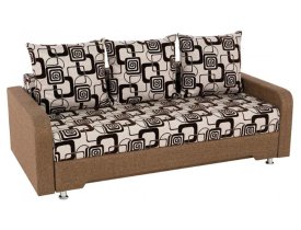 Геометрия (флок на рогожке) / Коричневый (рогожка)